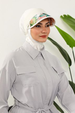 کلاه شنای حجاب بژ زنانه Aisha