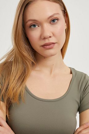 بادی خاکی زنانه یقه استخری Arma Life - کد 920883680