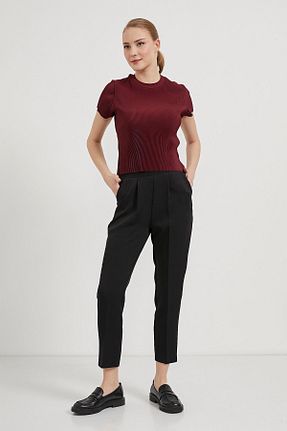بلوز زرشکی زنانه ساده Arma Life - کد 920883636