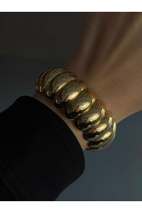 دستبند استیل (فولاد) طلائی زنانه استیل (فولاد) ZWEIG - کد 920892764