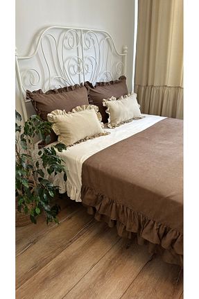 روتختی دونفره قهوه ای پلی استر Decamor home - کد 920933420