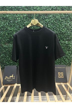 تیشرت مشکی زنانه اورسایز Butik - کد 920921388