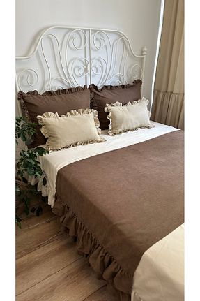 روتختی دونفره قهوه ای پلی استر Decamor home - کد 920933420