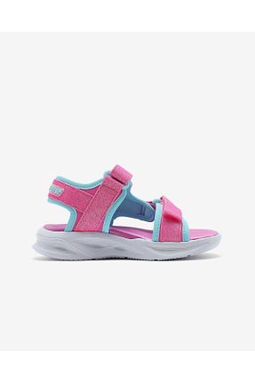 صندل صورتی بچه گانه پاشنه تخت Skechers - کد 898826037