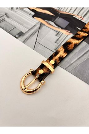 کمربند قهوه ای زنانه چرم مصنوعی MODAM HİFA - کد 891977336