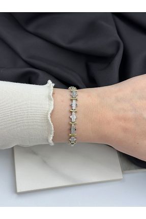 دستبند استیل (فولاد) رنگی زنانه سنک زیرکون Lumiera - کد 920933079