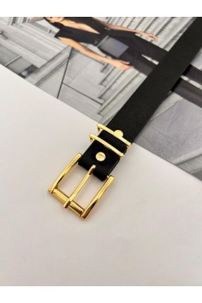 کمربند مشکی زنانه چرم مصنوعی MODAM HİFA - کد 893472378