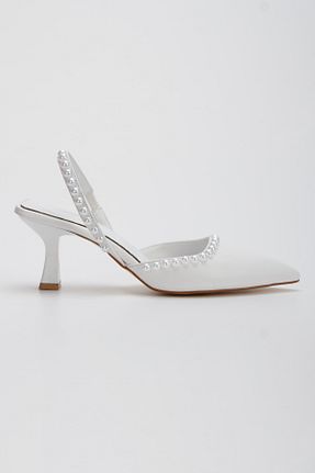 کفش مجلسی سفید زنانه چرم مصنوعی Lumis Shoes - کد 920942442