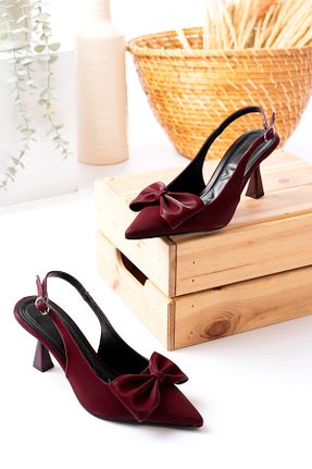 کفش مجلسی زرشکی زنانه چرم مصنوعی v.s.h velvet - کد 899717789