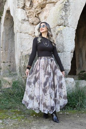 بلوز قهوه ای زنانه ساده bytugcekaya - کد 920944453