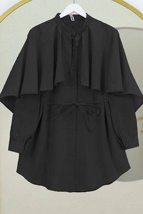 پیراهن حجاب مشکی زنانه رگولار HİFADEN - کد 920957686