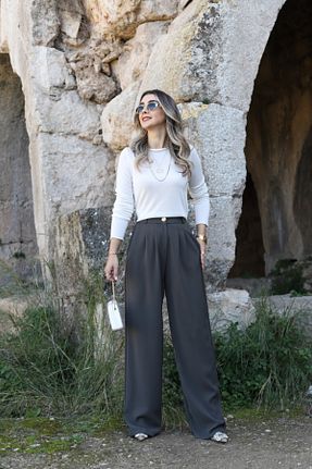 پلیور نباتی زنانه رگولار bytugcekaya - کد 920945881