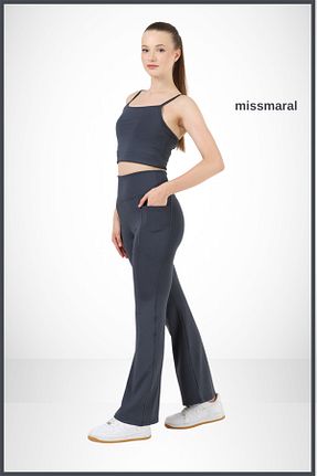 ساق شلواری اسپرت طوسی زنانه بلند missmaral - کد 762072967