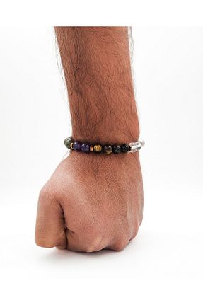 دستبند جواهر رنگی زنانه سنگ طبیعی ŞUFAYS - کد 920991472