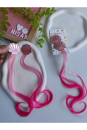 گیره سر صورتی بچه گانه نخ متالیک Nisankids - کد 921023016