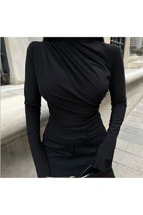 بلوز مشکی زنانه ساده peri tower - کد 882301565