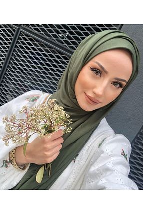شال خاکی زنانه پنبه ای VaVscarfs - کد 921025158