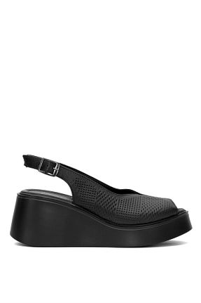 صندل قهوه ای زنانه پاشنه پر Pierre Cardin - کد 921028696