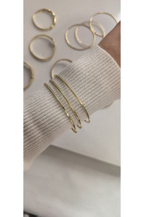 دستبند استیل (فولاد) طلائی رودیوم JUPİNG - کد 921026458