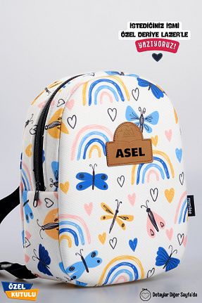کوله پشتی رنگی بچه گانه سایز متوسط Minilee - کد 754776961