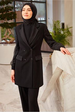 ست بالاتنه و پائین تنه حجاب مشکی زنانه رگولار Alvina - کد 801226422