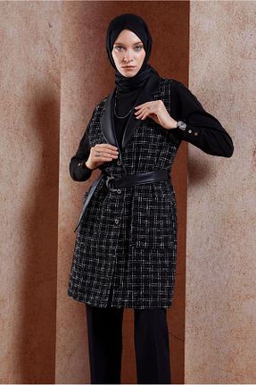 ست بالاتنه و پائین تنه حجاب مشکی زنانه رگولار Alvina - کد 865661533