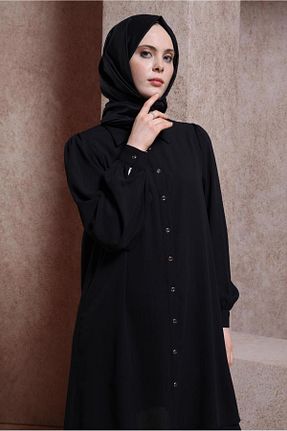 تونیک حجاب مشکی زنانه پلی استر Alvina - کد 817794551