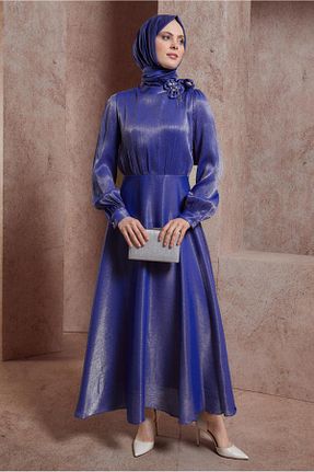 لباس حجاب سرمه ای زنانه رگولار Alvina - کد 818751088