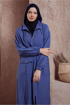 ترنچکت سرمه ای زنانه مخلوط ویسکون Alvina - کد 830924541