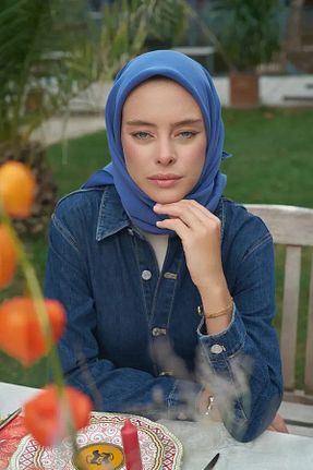 روسری آبی مودال ED Scarf - کد 862729398