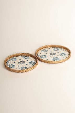 سینی آبی خیزران Koza Home - کد 921073782
