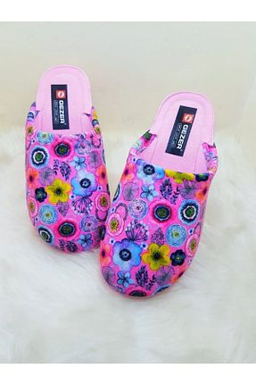 دمپائی خانگی صورتی زنانه پارچه ای Gezer - کد 174748168