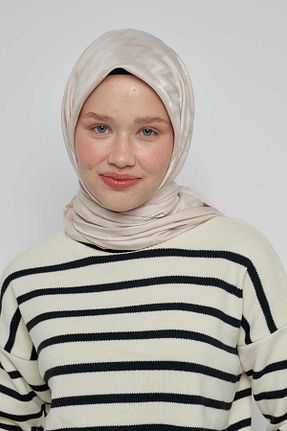 شال طوسی زنانه پنبه ای ED Scarf - کد 760915141