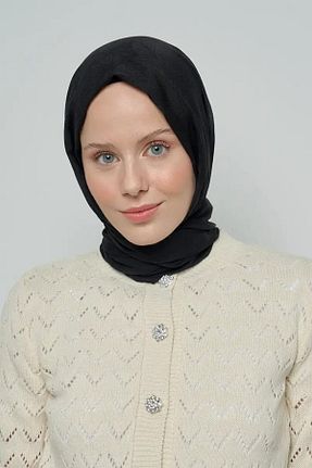 شال مشکی زنانه پنبه ای ED Scarf - کد 760133459