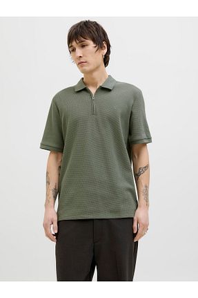 پولوشرت سبز مردانه پنبه ای Jack & Jones - کد 921074725