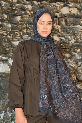 شال قهوه ای زنانه ویسکون ED Scarf - کد 872472389