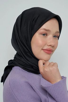 شال مشکی زنانه پنبه ای ED Scarf - کد 760204959