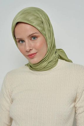شال سبز زنانه پنبه ای ED Scarf - کد 760205120