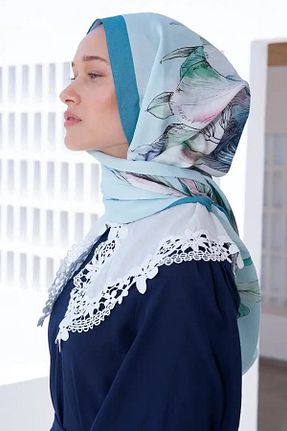 شال آبی زنانه ویسکون ED Scarf - کد 838699011
