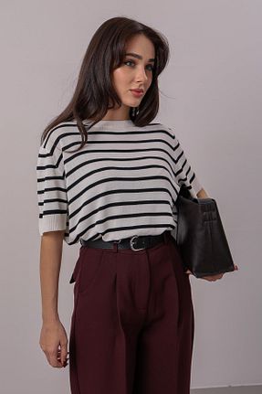بلوز قهوه ای زنانه ساده FACETTE - کد 904514447