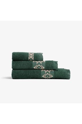 حوله سبز پنبه ای Green Black - کد 835241184