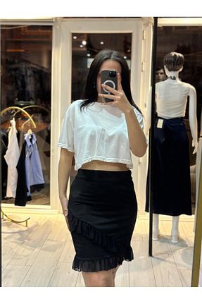 دامن رنگی زنانه لیکرا TRENDBUTİK - کد 904322058