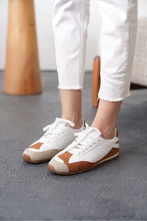 کفش اسنیکر سفید زنانه GOFFSHOES - کد 921078867