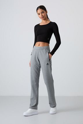 شلوار کرمگن طوسی زنانه اسلیم فیت TOMMY LIFE - کد 5474516