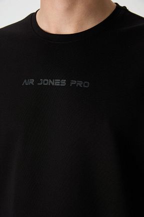 تیشرت مشکی مردانه اورسایز Air Jones - کد 814571225