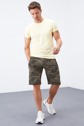 شلوارک و برمودا خاکی مردانه Relaxed TOMMY LIFE - کد 37611594