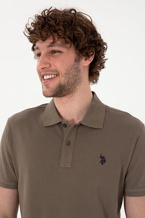 پولوشرت قهوه ای مردانه پنبه ای U.S. Polo Assn. - کد 921099501