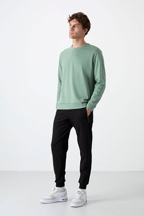 شلوار کرمگن مشکی مردانه پاچه لوله تفنگی TOMMY LIFE - کد 6047087