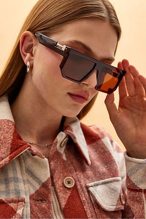 عینک آفتابی قهوه ای زنانه UV400 Modalucci - کد 833442030