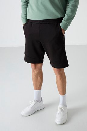 شلوارک و برمودا مشکی مردانه Relaxed Air Jones - کد 717486315